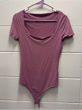 Abercrombie & Fitch Dusty Rose Scoop Neck Bodysuit